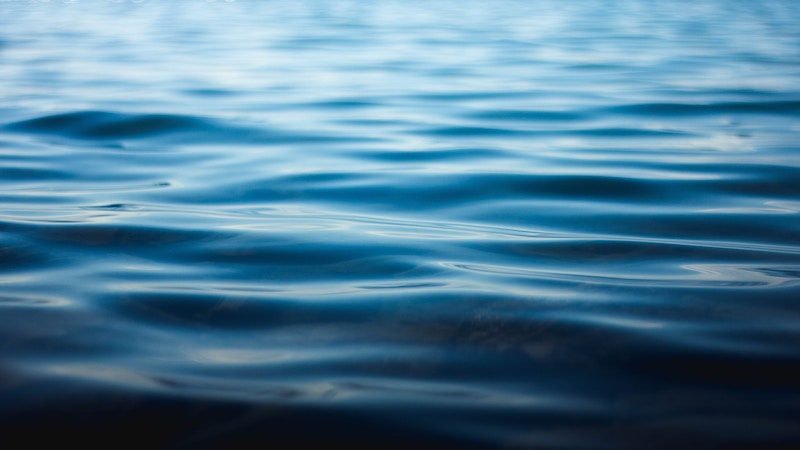 Image of blue water with ripples on the surface